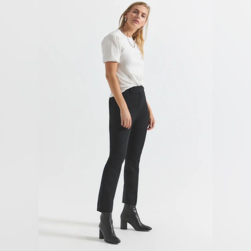 CROSBY SLIM TROUSER- Black Womens Pants